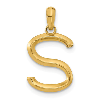 14K Gelbgold Fantasie Buchstabe S