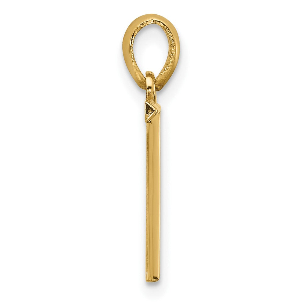 14K Gelbgold Fantasie Buchstabe T