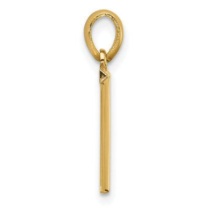 14K Gelbgold Fantasie Buchstabe T
