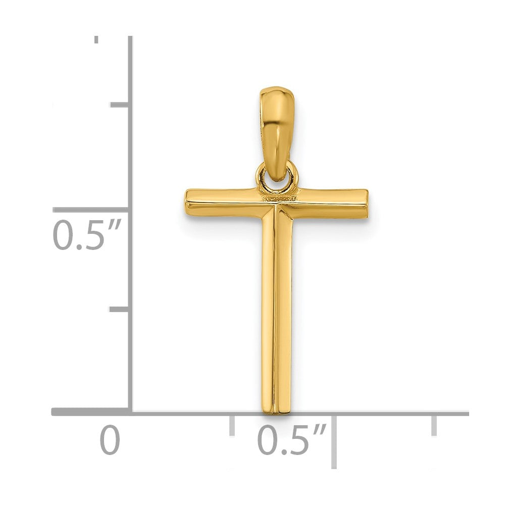 14K Gelbgold Fantasie Buchstabe T
