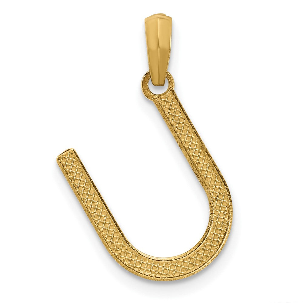 14K Gelbgold Fantasie Buchstabe U