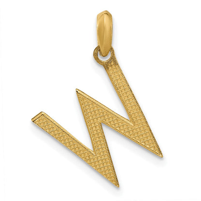 14K Gelbgold Fantasie Buchstabe W