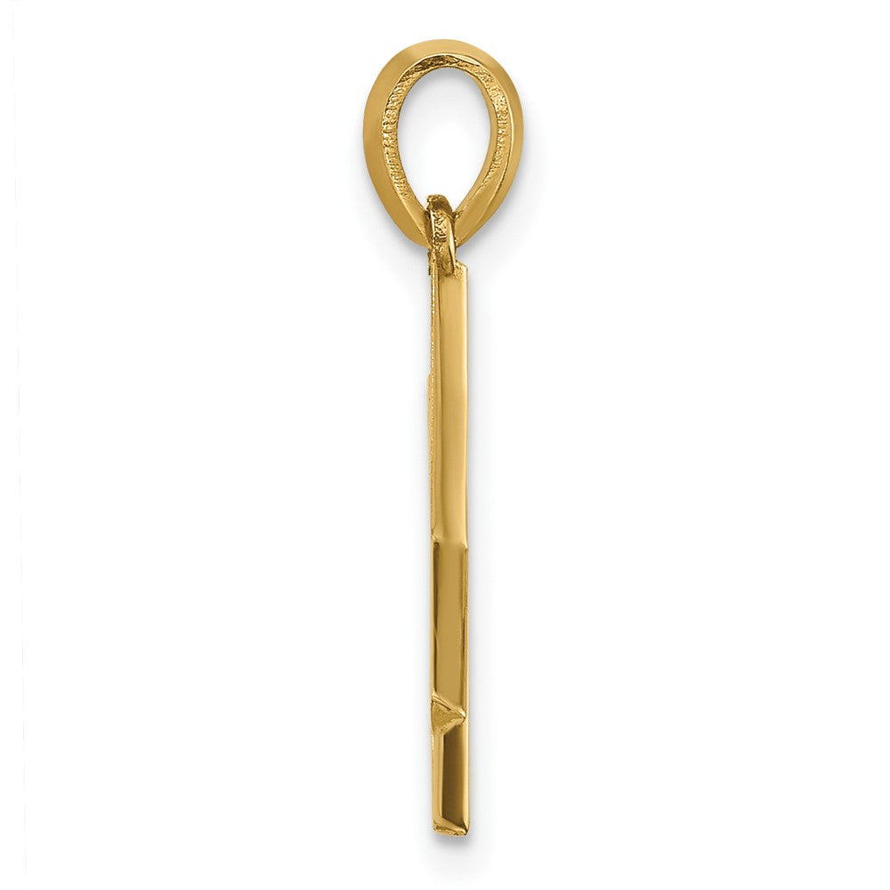 14K Gelbgold Fantasie Buchstabe X