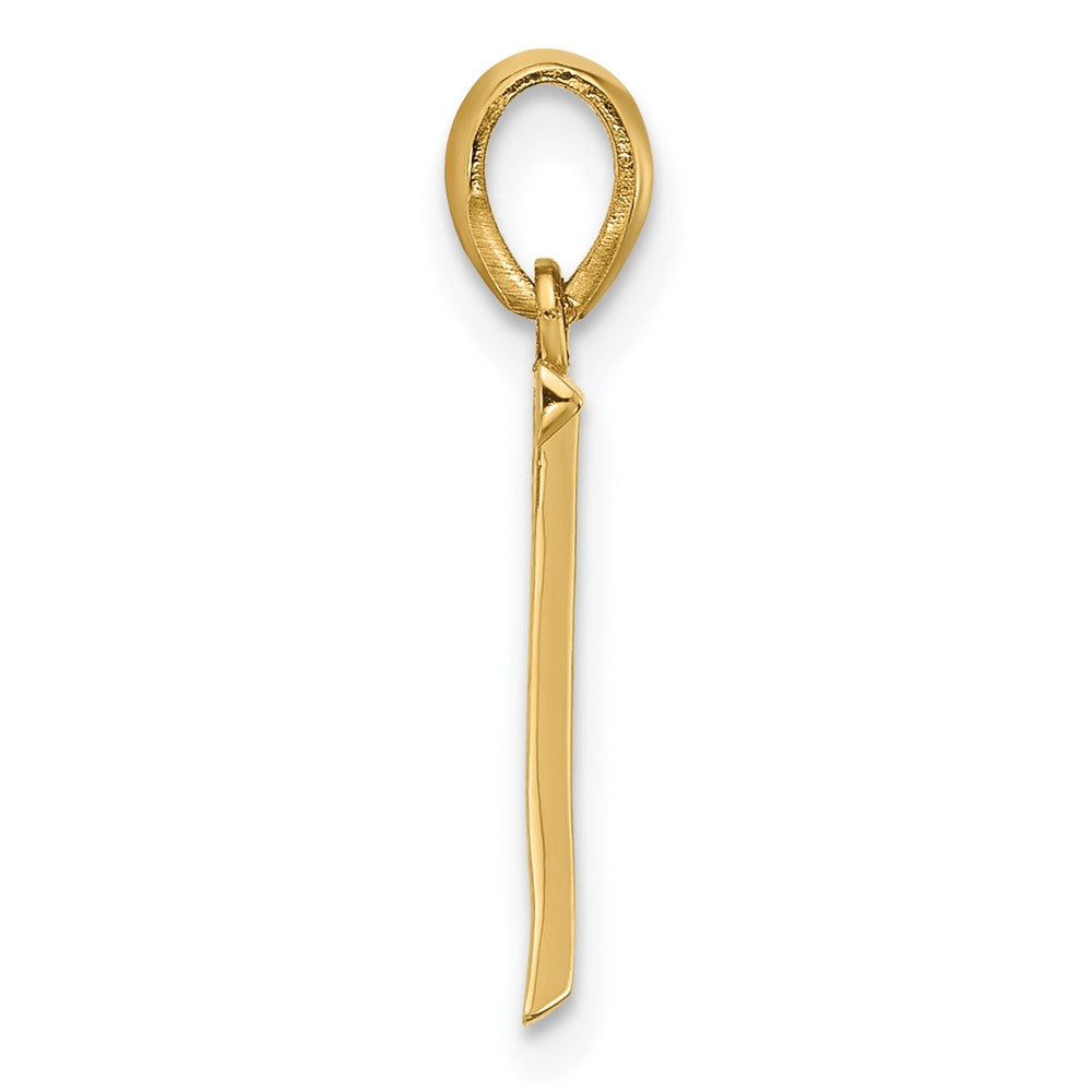 14K Gelbgold Fantasie Buchstabe Z