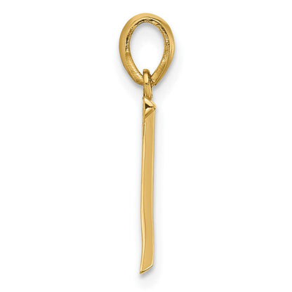 14K Gelbgold Fantasie Buchstabe Z