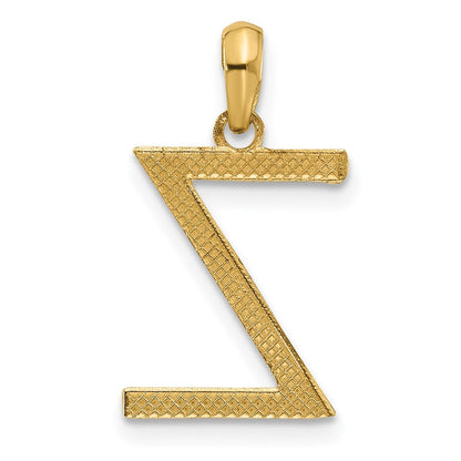 14K Gelbgold Fantasie Buchstabe Z