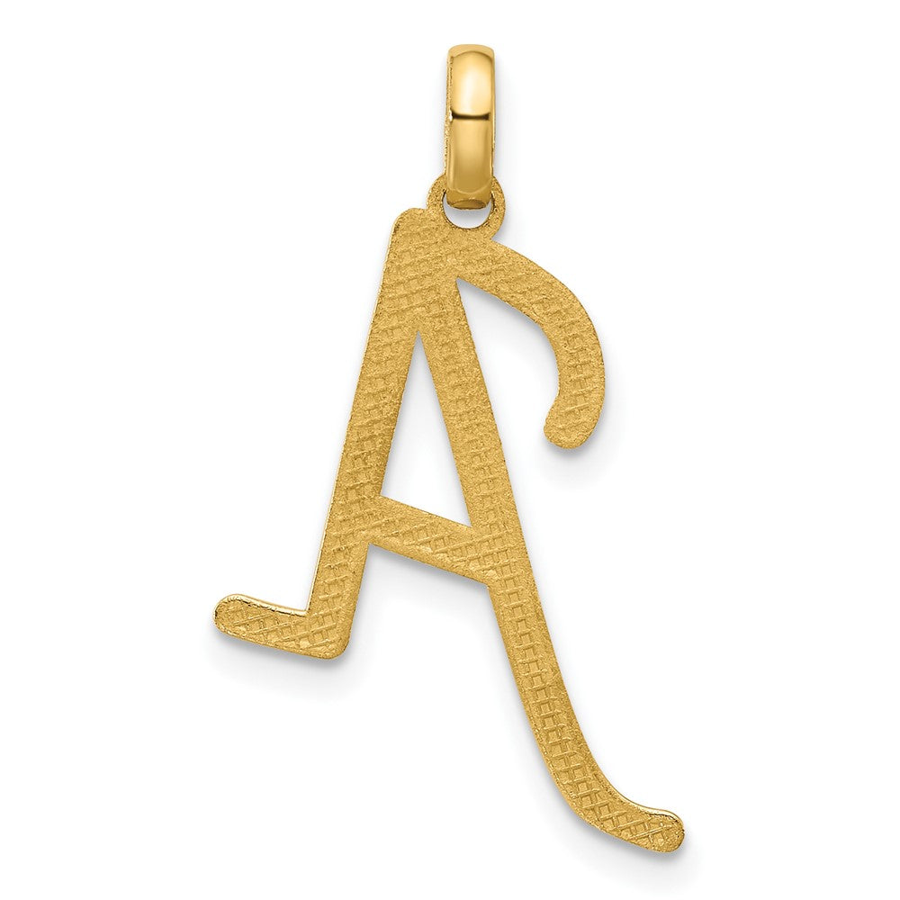 14K Gelbgold Fantasie Buchstabe A