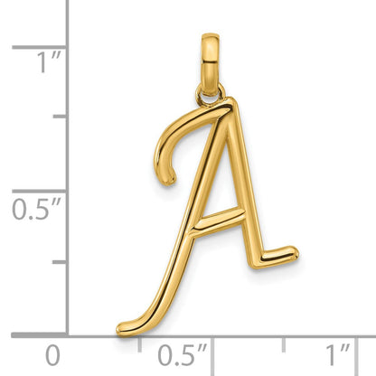 14K Gelbgold Fantasie Buchstabe A