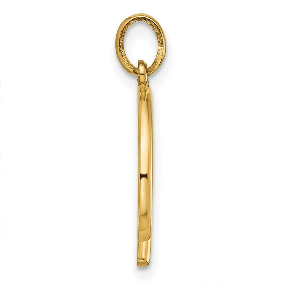 14K Gelbgold Fantasie Buchstabe B