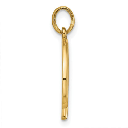 14K Gelbgold Fantasie Buchstabe B