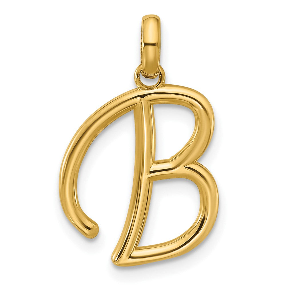 14K Gelbgold Fantasie Buchstabe B