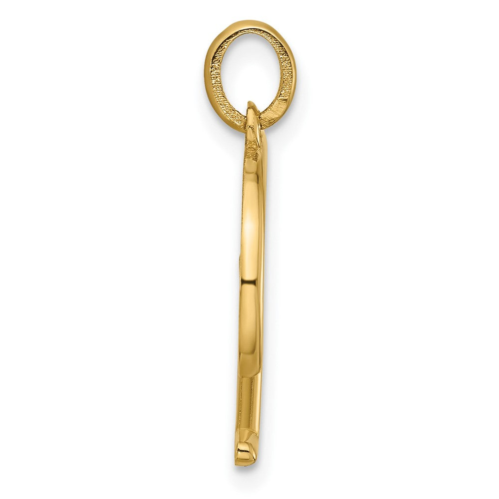 14K Gelbgold Fantasie Buchstabe E