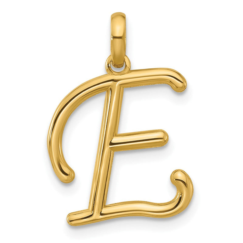 14K Gelbgold Fantasie Buchstabe E