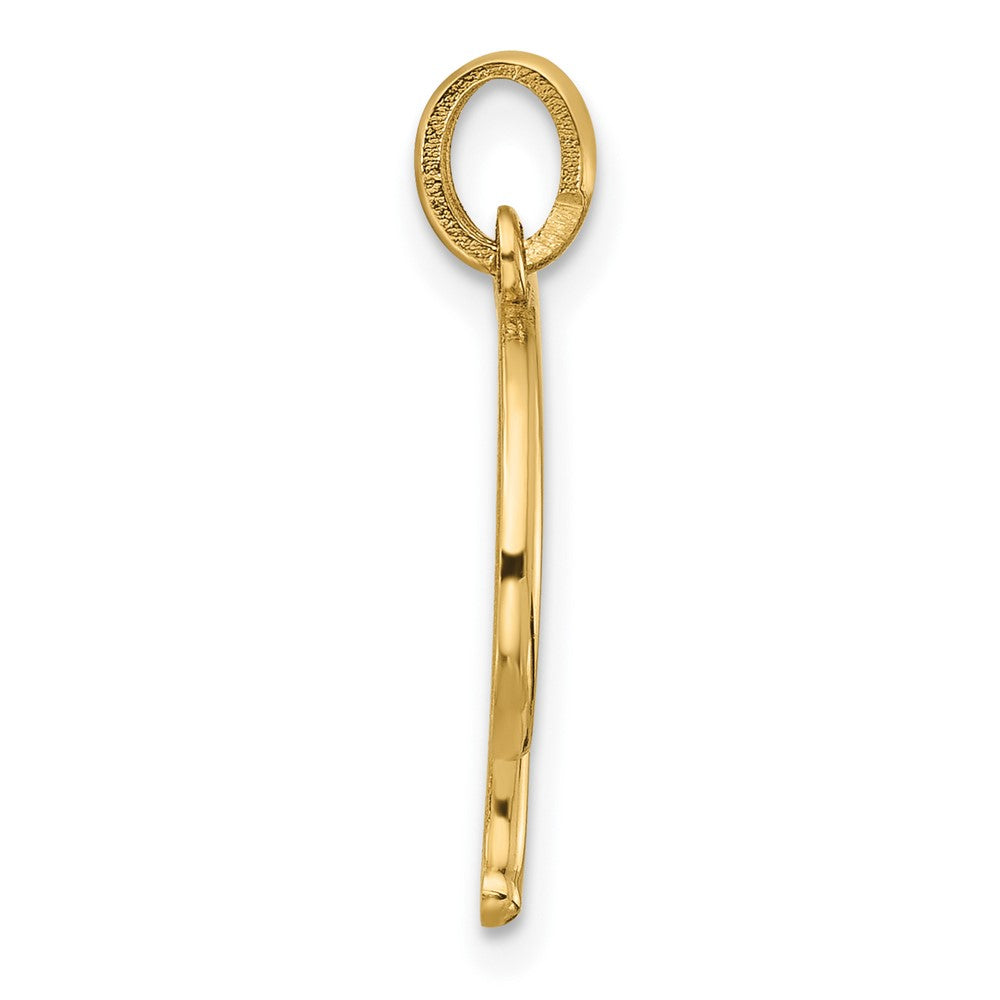 14K Gelbgold Fantasie Buchstabe F