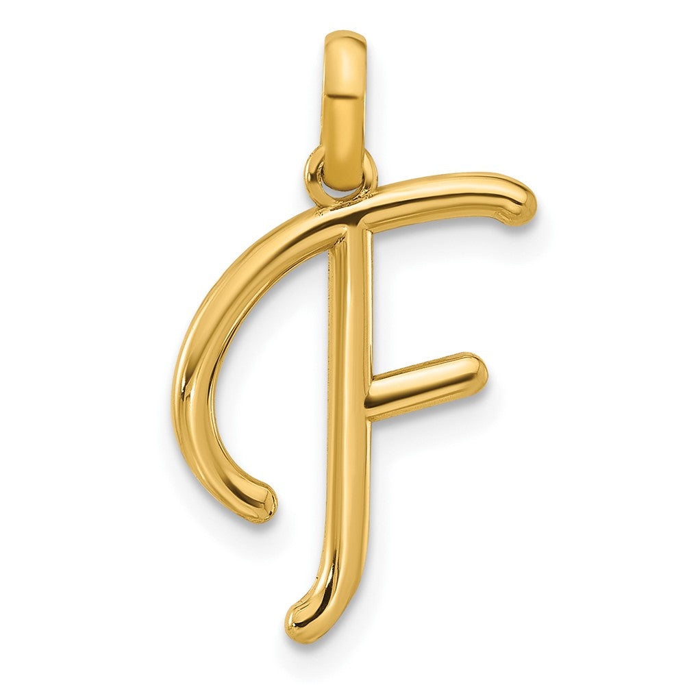 14K Gelbgold Fantasie Buchstabe F