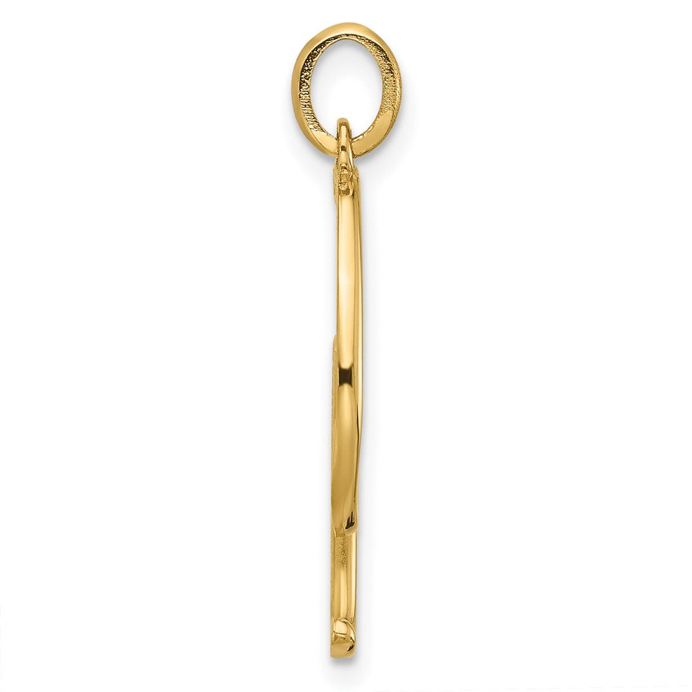 14K Gelbgold Fantasie Buchstabe G