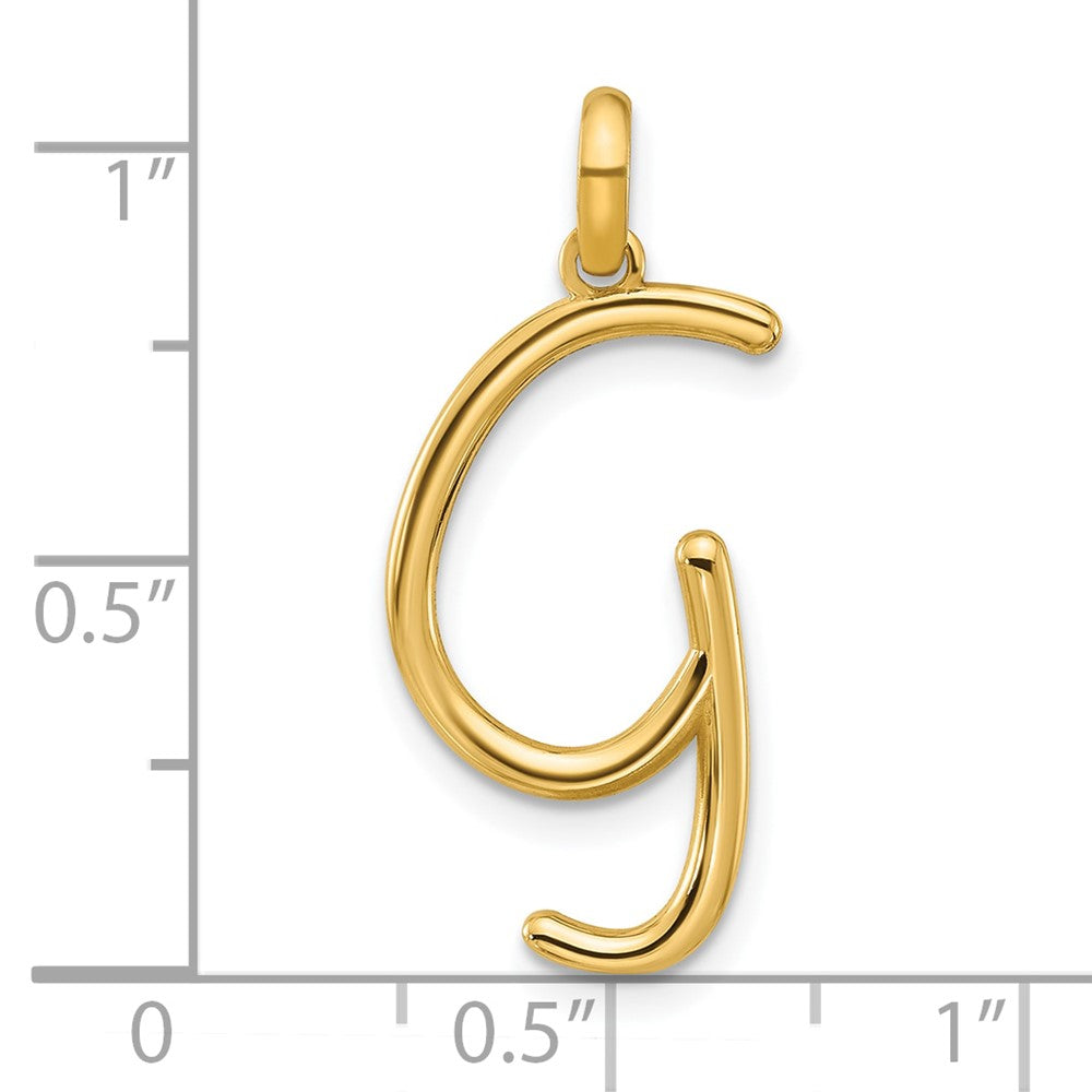 14K Gelbgold Fantasie Buchstabe G