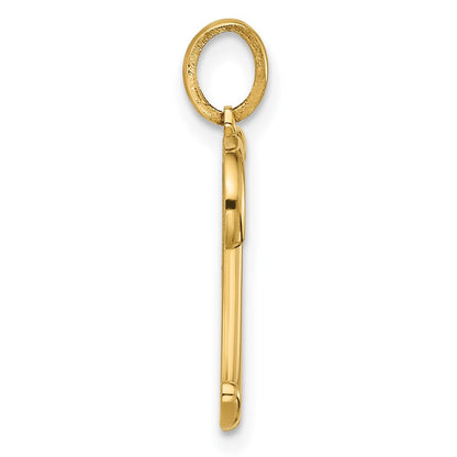 14K Gelbgold Fantasie Buchstabe H