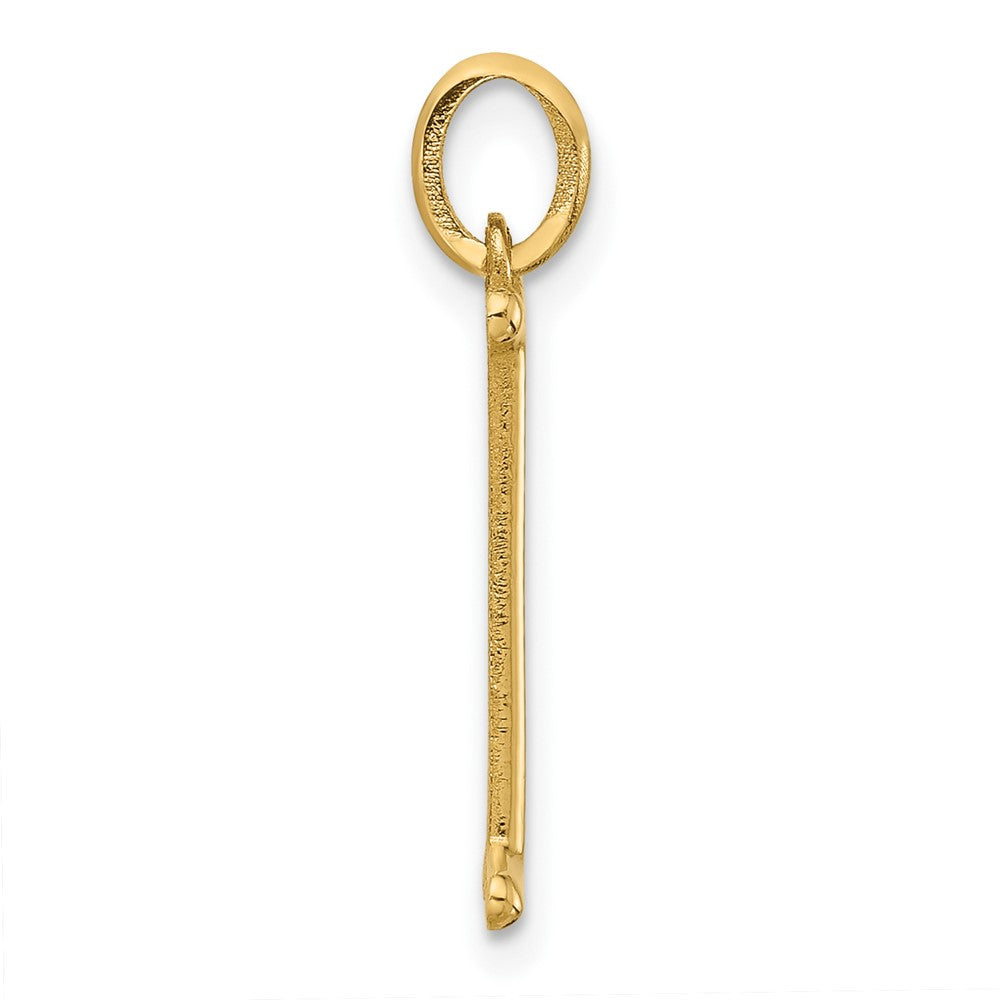 14K Gelbgold Fantasie Buchstabe I