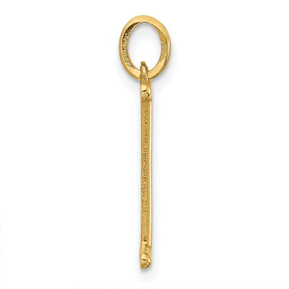 14K Gelbgold Fantasie Buchstabe I