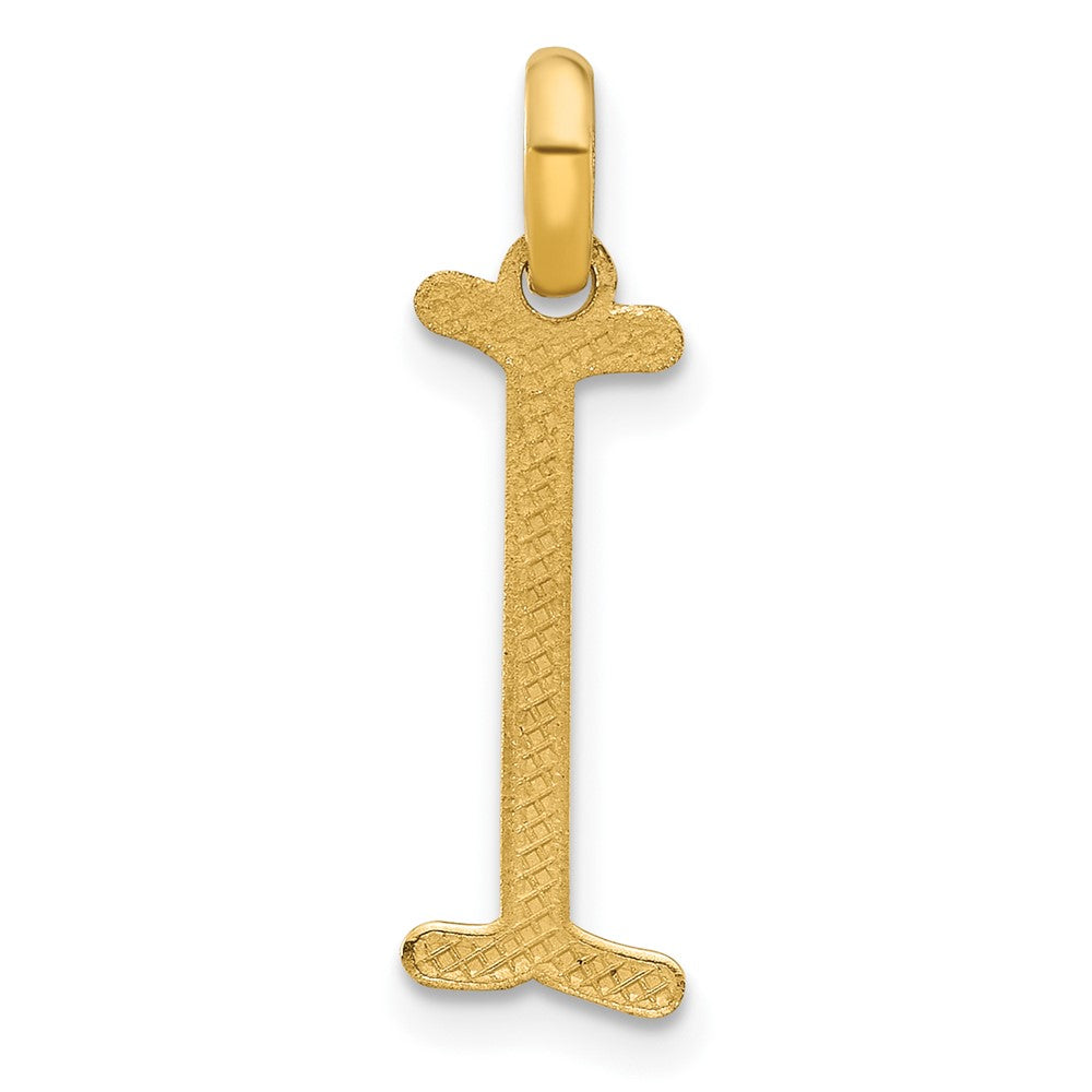 14K Gelbgold Fantasie Buchstabe I