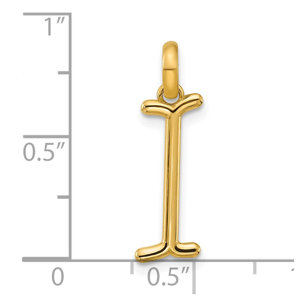 14K Gelbgold Fantasie Buchstabe I