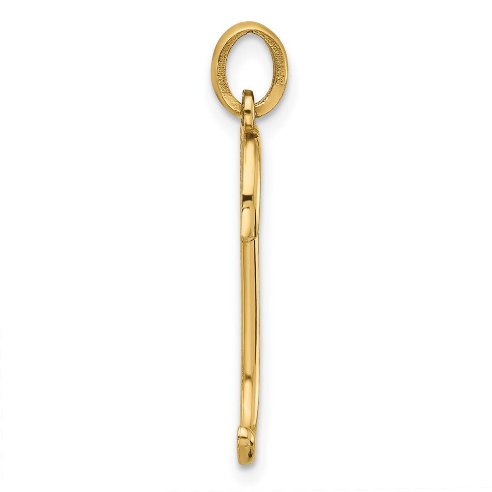 14K Gelbgold Fantasie Buchstabe J