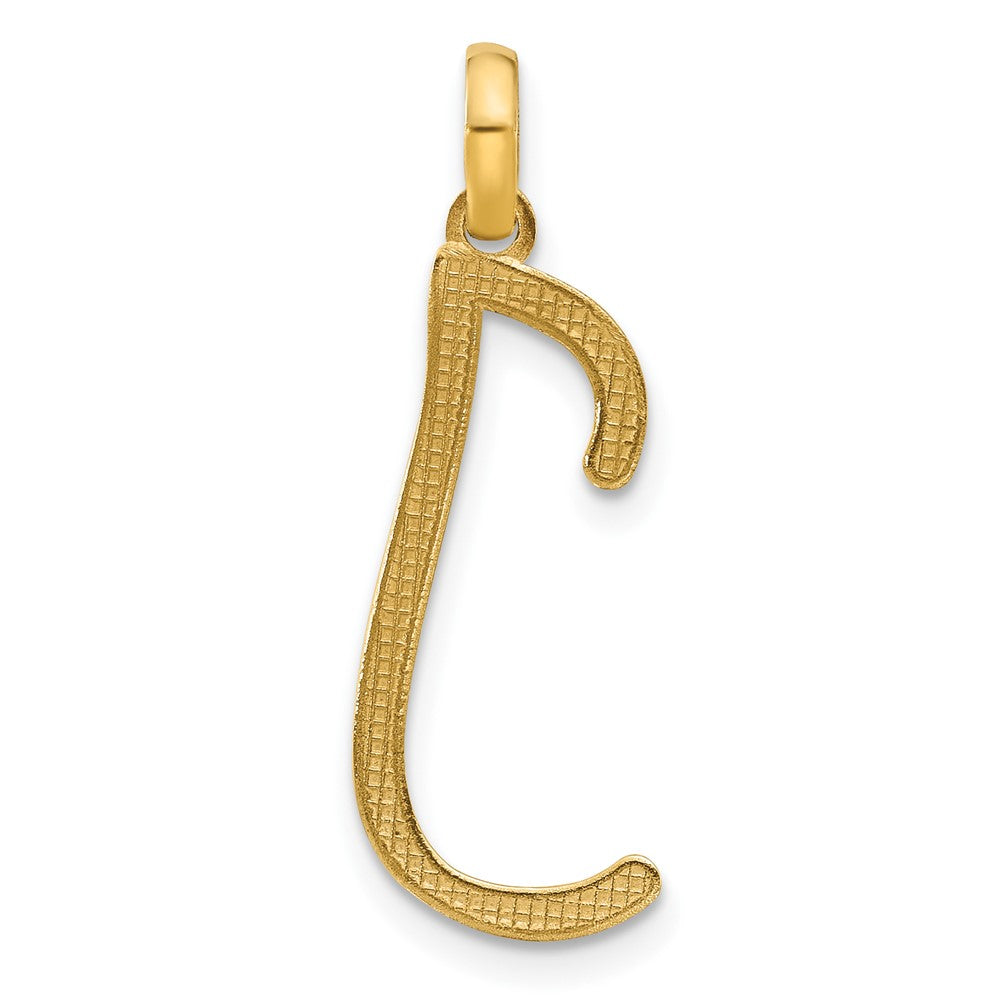14K Gelbgold Fantasie Buchstabe J