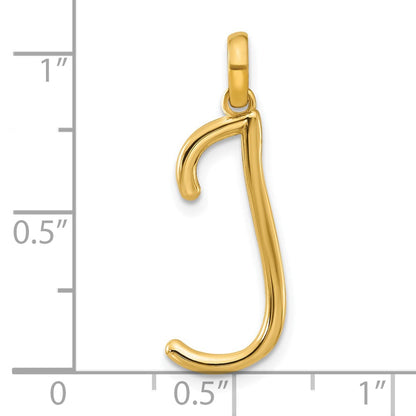 14K Gelbgold Fantasie Buchstabe J