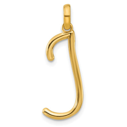 14K Gelbgold Fantasie Buchstabe J