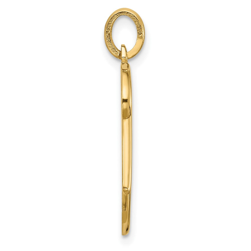 14K Gelbgold Fantasie Buchstabe K