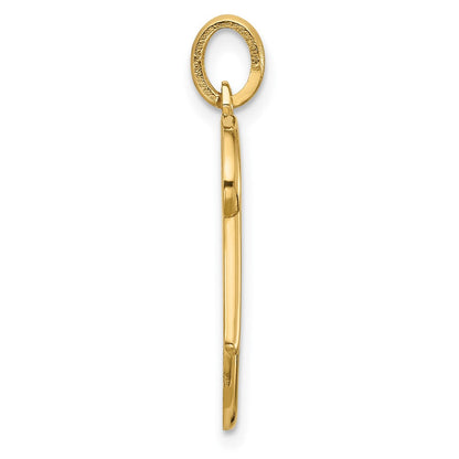 14K Gelbgold Fantasie Buchstabe K