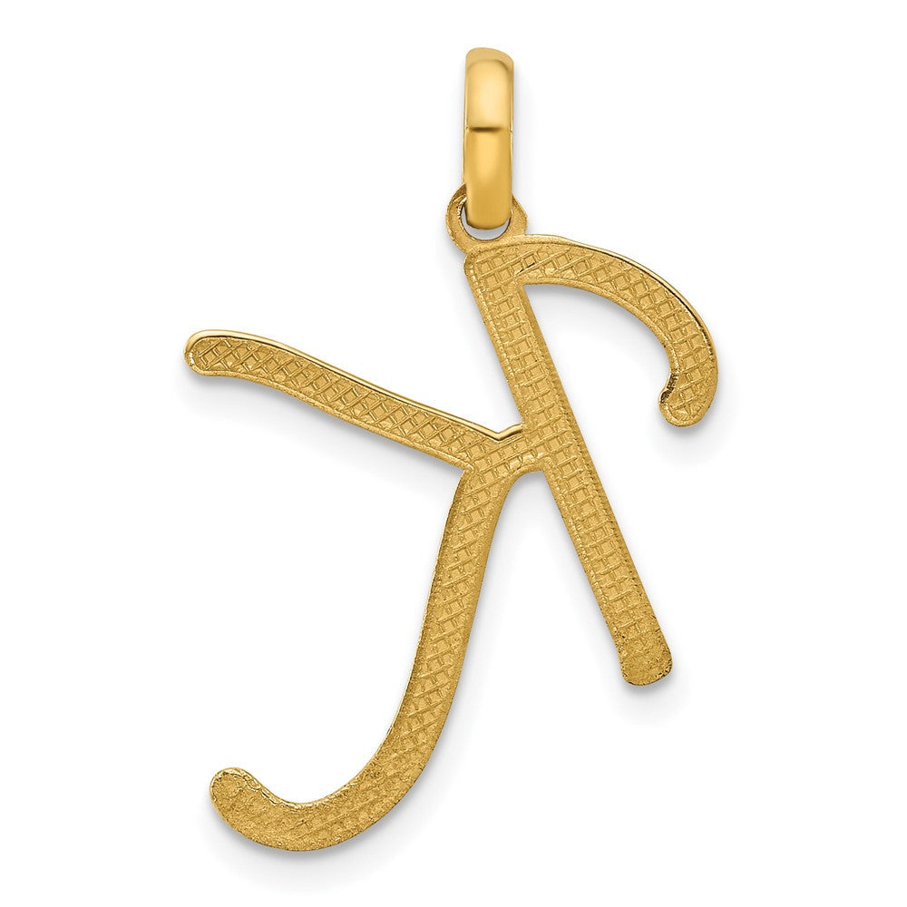 14K Gelbgold Fantasie Buchstabe K