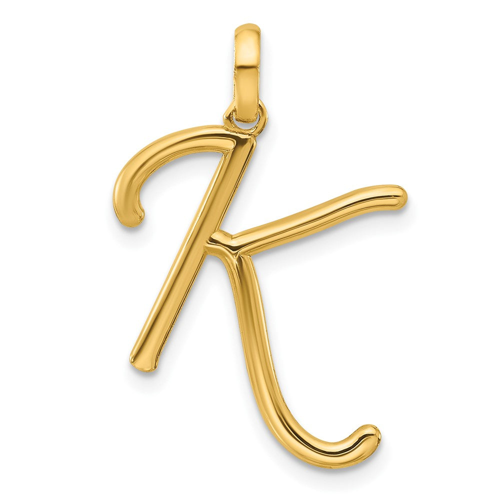 14K Gelbgold Fantasie Buchstabe K
