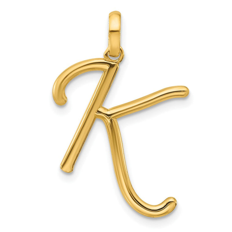 14K Gelbgold Fantasie Buchstabe K