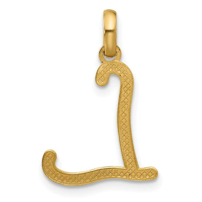 14K Gelbgold Fantasie Buchstabe L