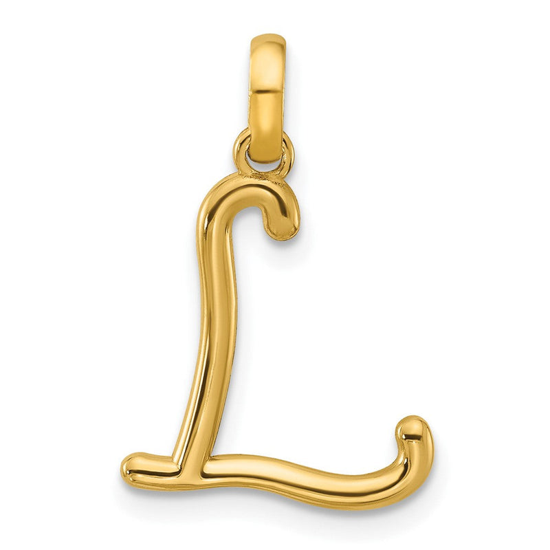 14K Gelbgold Fantasie Buchstabe L