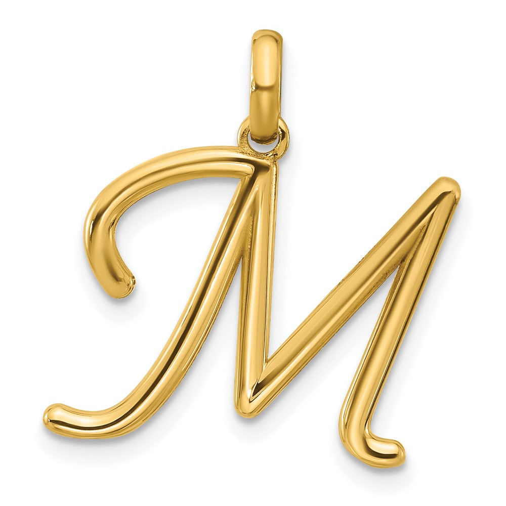14K Gelbgold Fantasie Buchstabe M