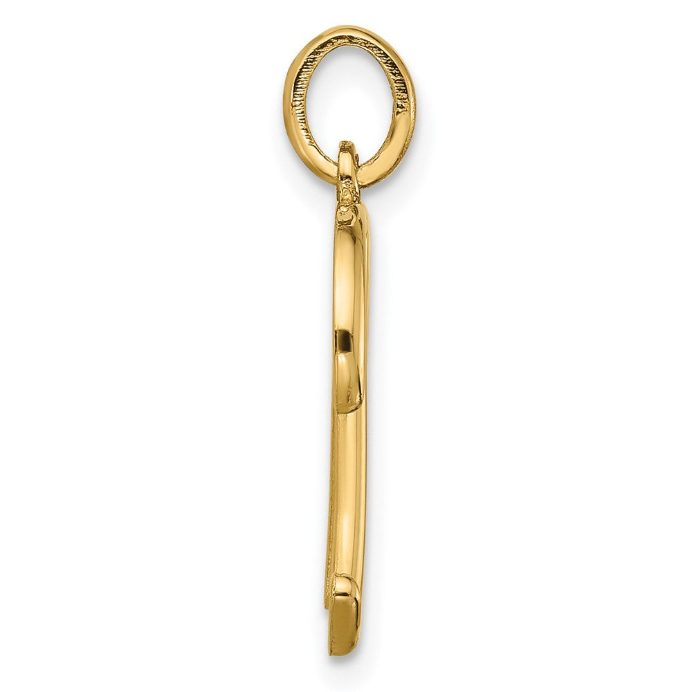 14K Gelbgold Fantasie Buchstabe N