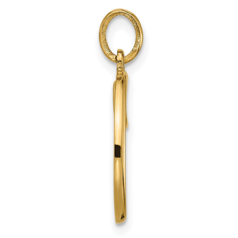 14K Gelbgold Fantasie Buchstabe O