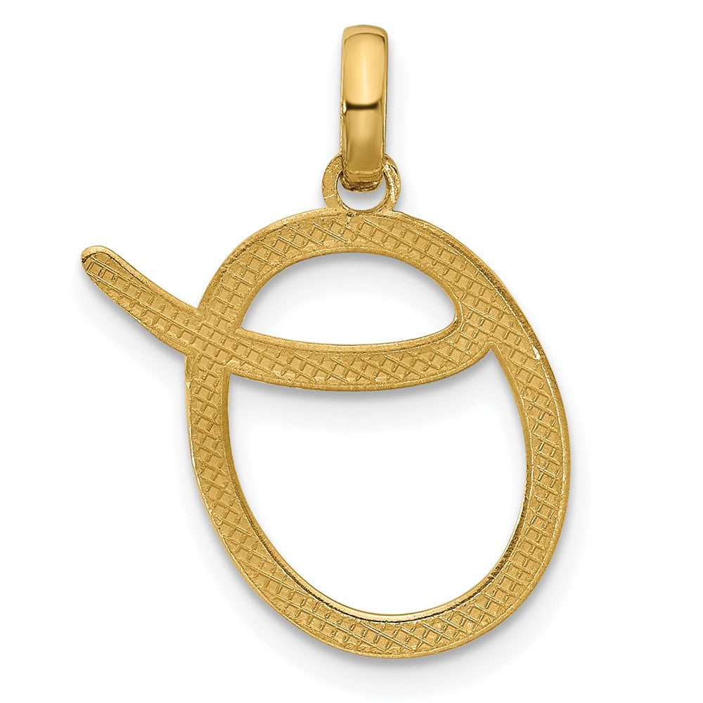 14K Gelbgold Fantasie Buchstabe O