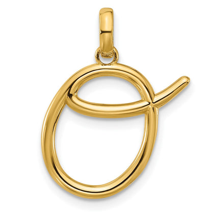 14K Gelbgold Fantasie Buchstabe O