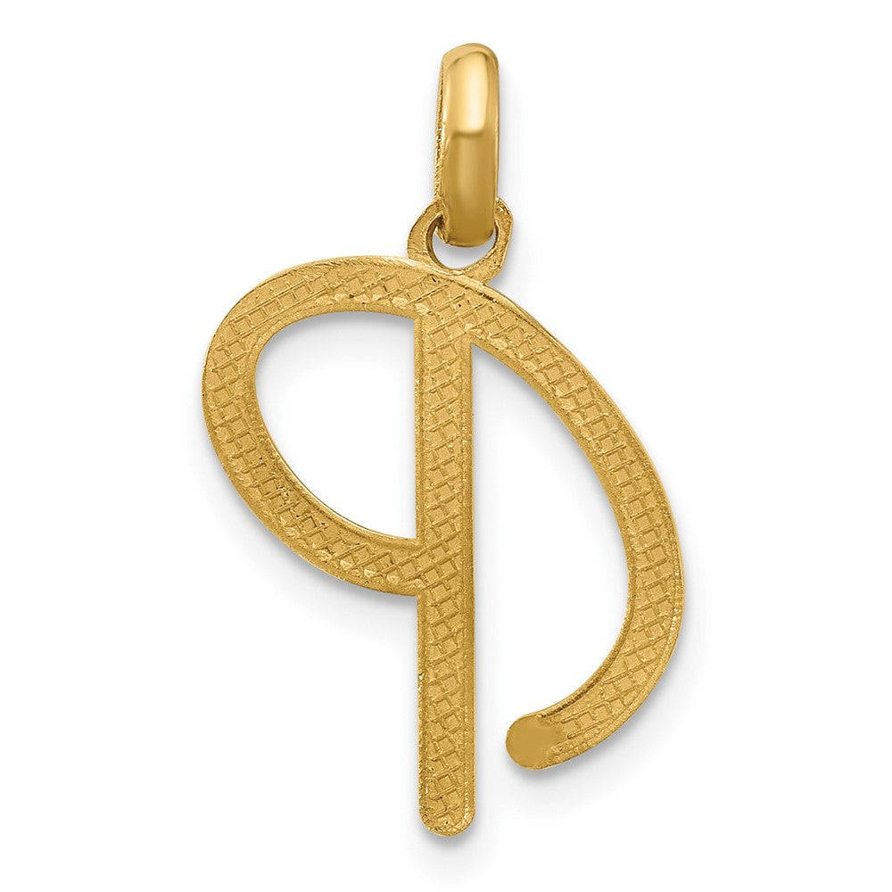 14K Gelbgold Fantasie Buchstabe P