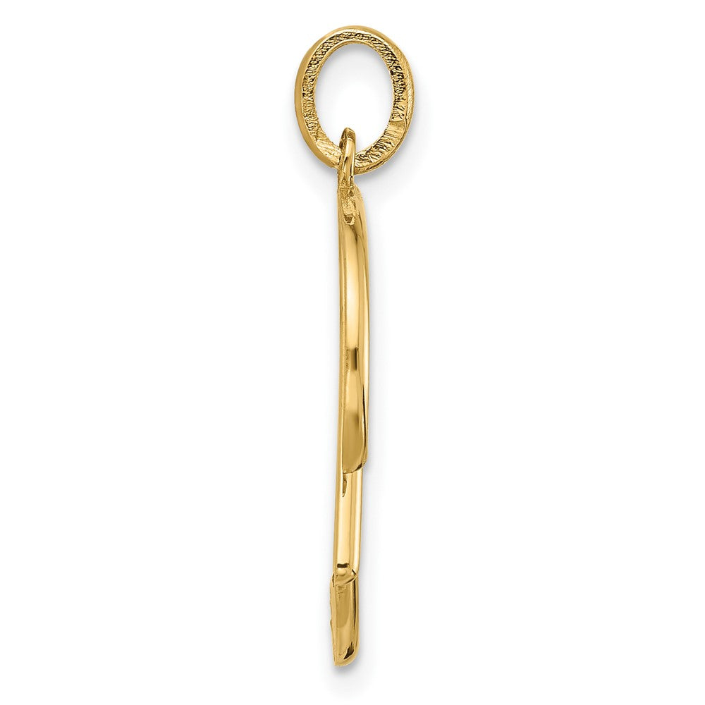 14K Gelbgold Fantasie Buchstabe R