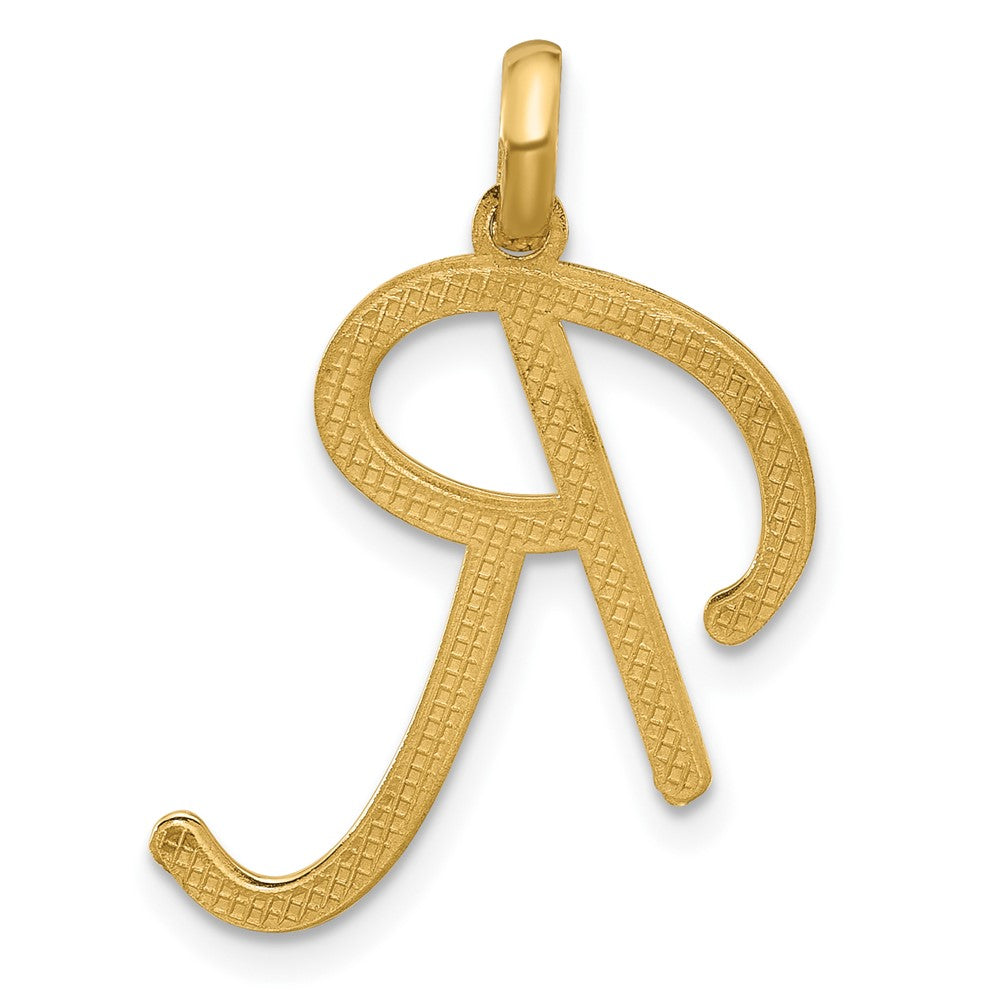 14K Gelbgold Fantasie Buchstabe R