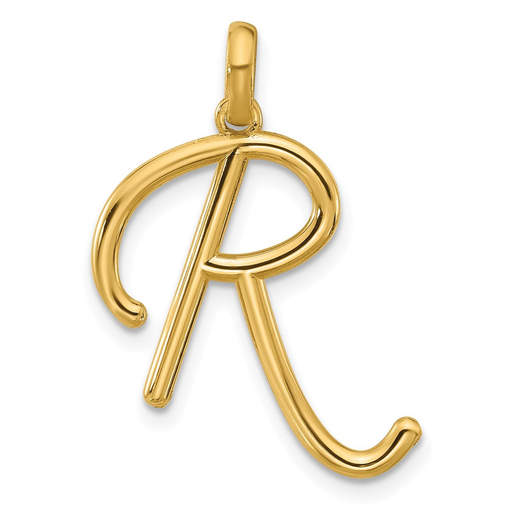 14K Gelbgold Fantasie Buchstabe R
