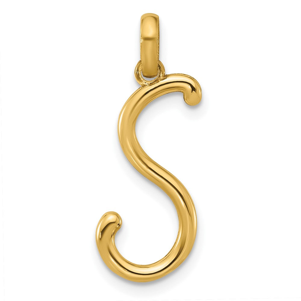 14K Gelbgold Fantasie Buchstabe S