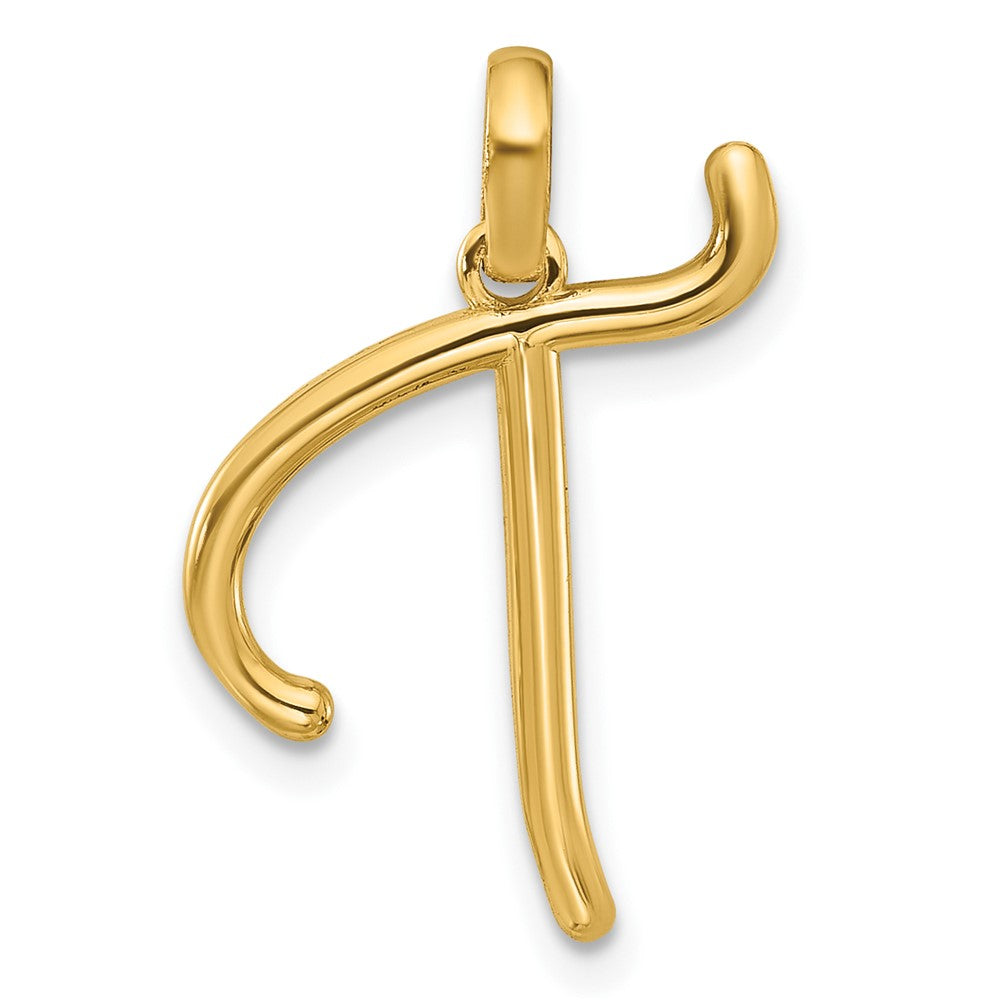 14K Gelbgold Fantasie Buchstabe T