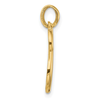 14K Gelbgold Fantasie Buchstabe U