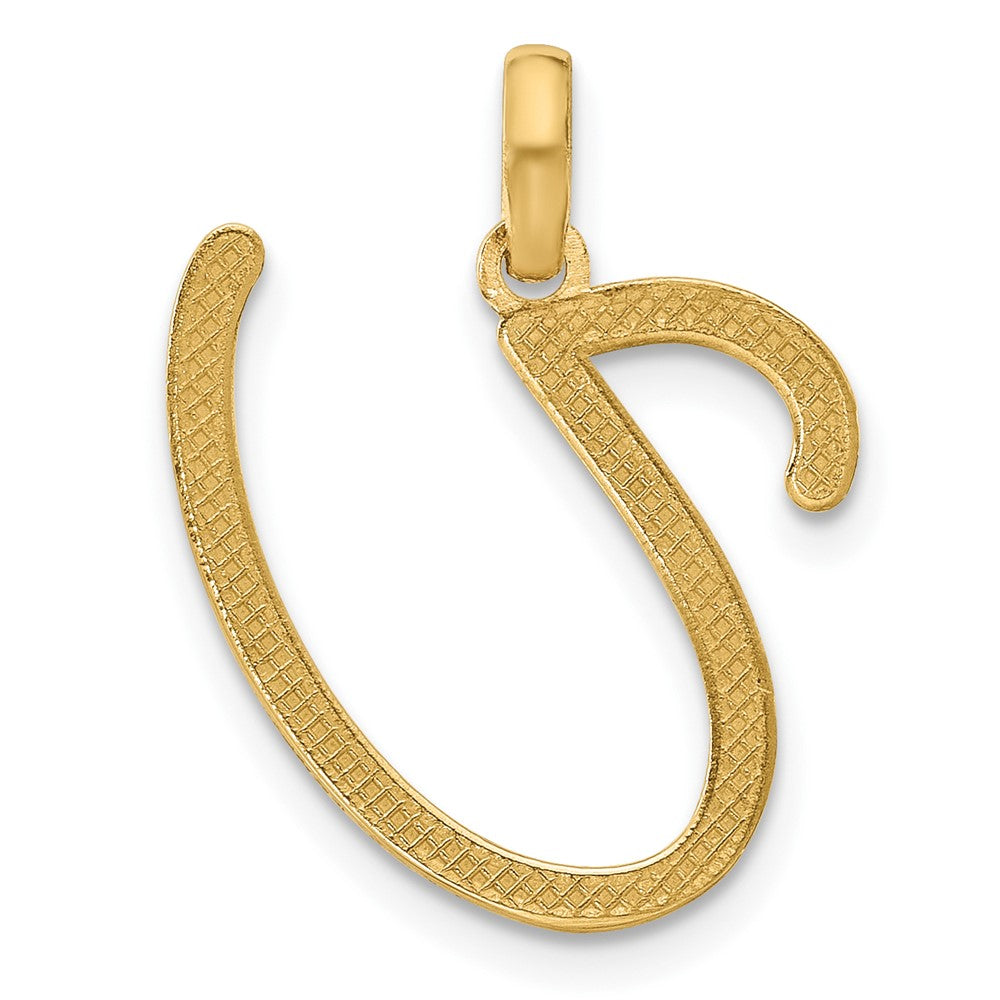 14K Gelbgold Fantasie Buchstabe U